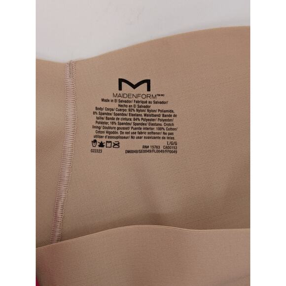 Maidenform Self Expressions Cool Comfort Thong Shapewear Beige Size Large *New* - Picture 4 of 4